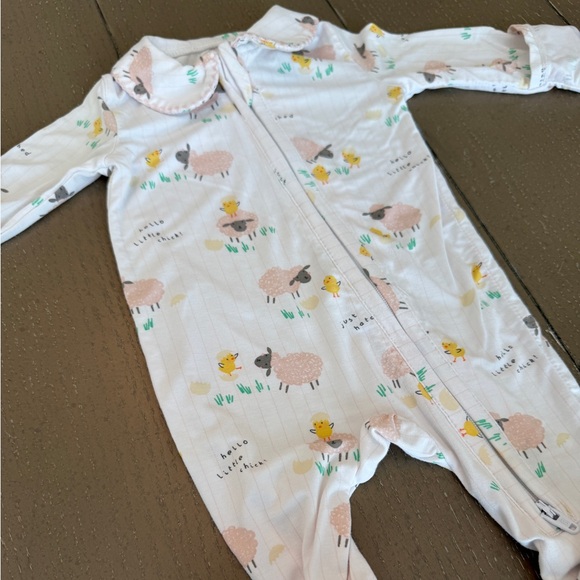 Angel Dear Newborn Baby Girl Easter Baby Chicks Long-Sleeve Footie • Size NB - Picture 10 of 13